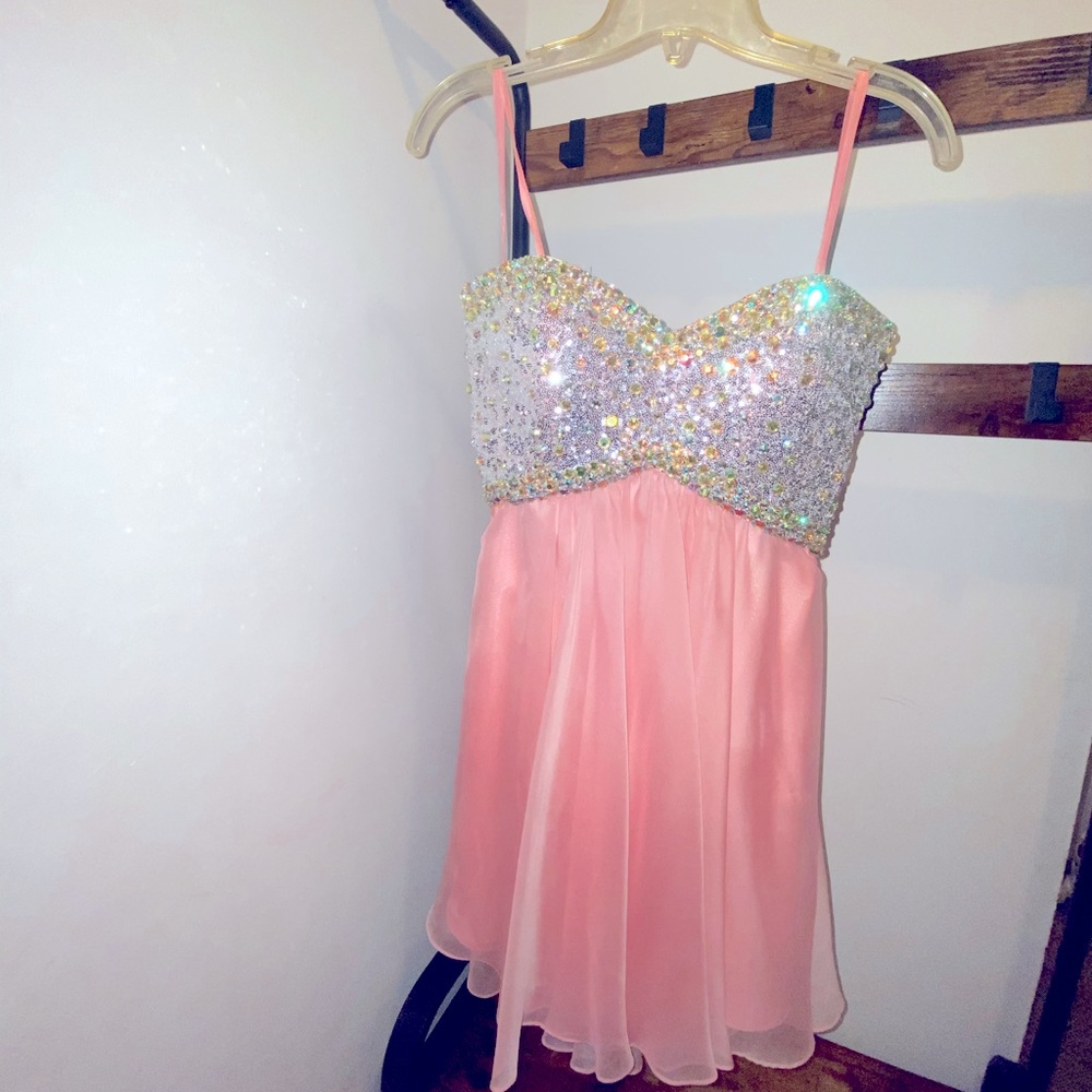 Pink Princess Rhinestone Dress